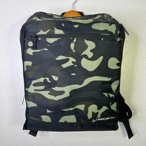 Private Label 3 Shelf Sneaker Camo Backpack Green Camouflage Travel Bag